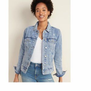 Old Navy Distressed Jean Jacket for Women
